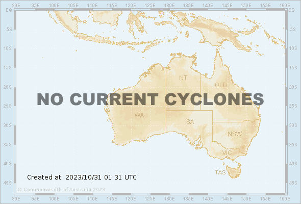 Current Australia Region Tropical Cyclones